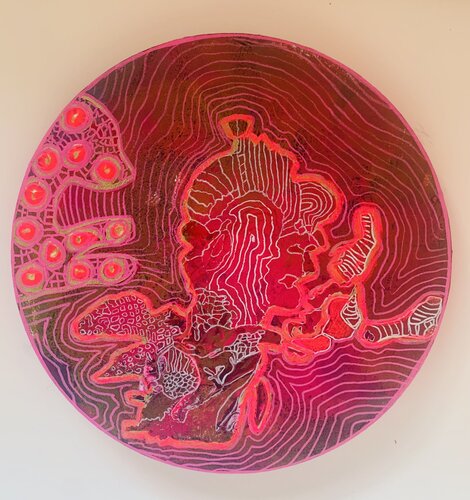 Inner Signal by Charlotte Seuntjens, Painting for Sale on Select