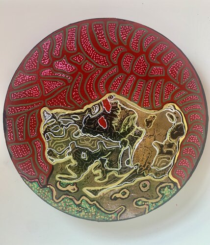 Beast by Charlotte Seuntjens, Painting for Sale on Select