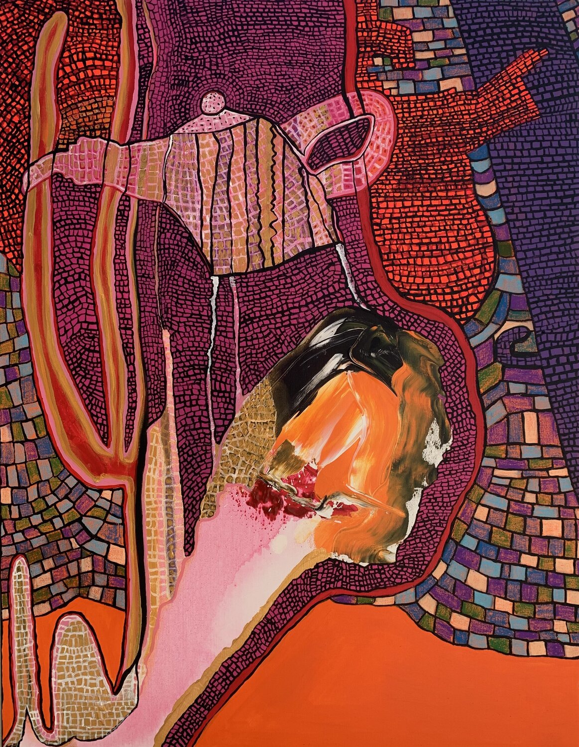 refrigeration in the desert Charlotte Seuntjens Original painting for sale