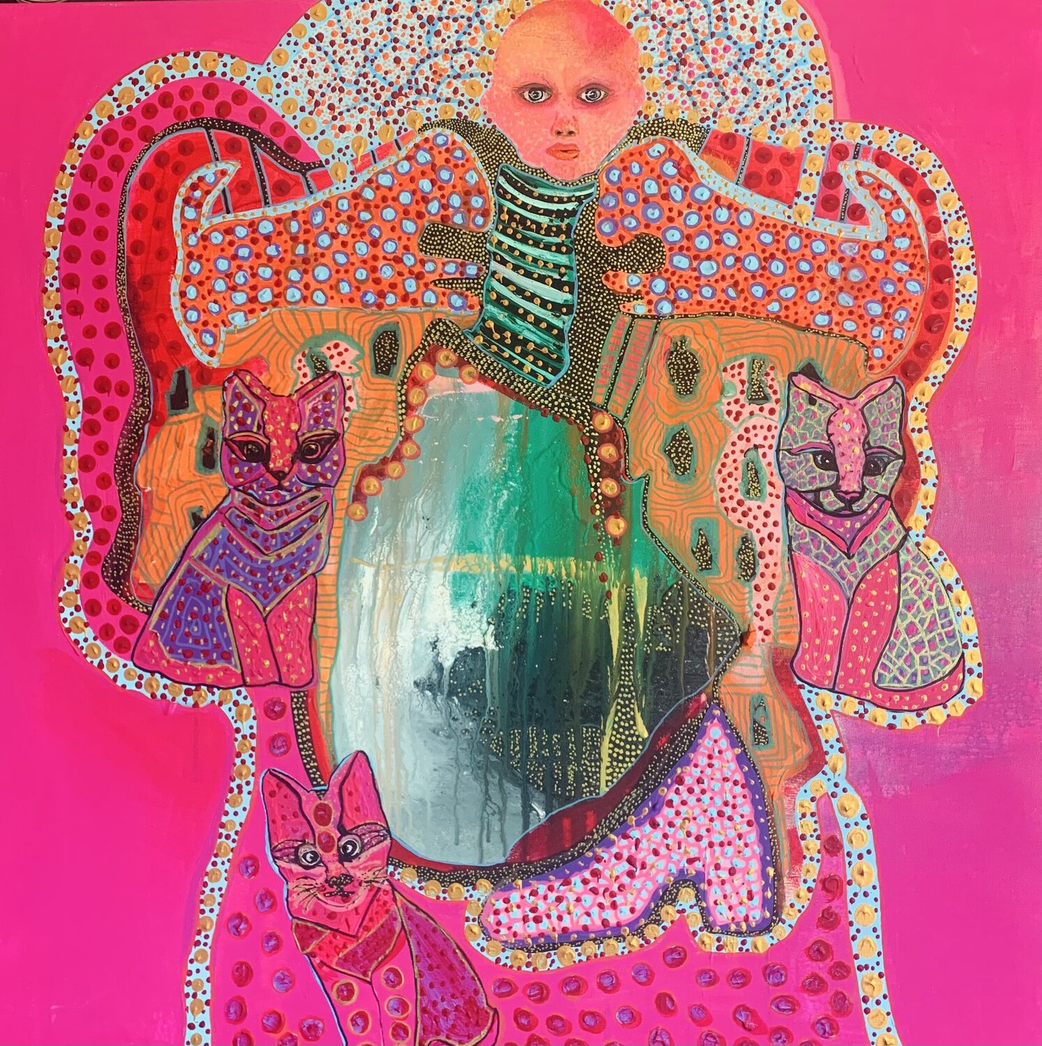 Between you and me Charlotte Seuntjens Original painting for sale