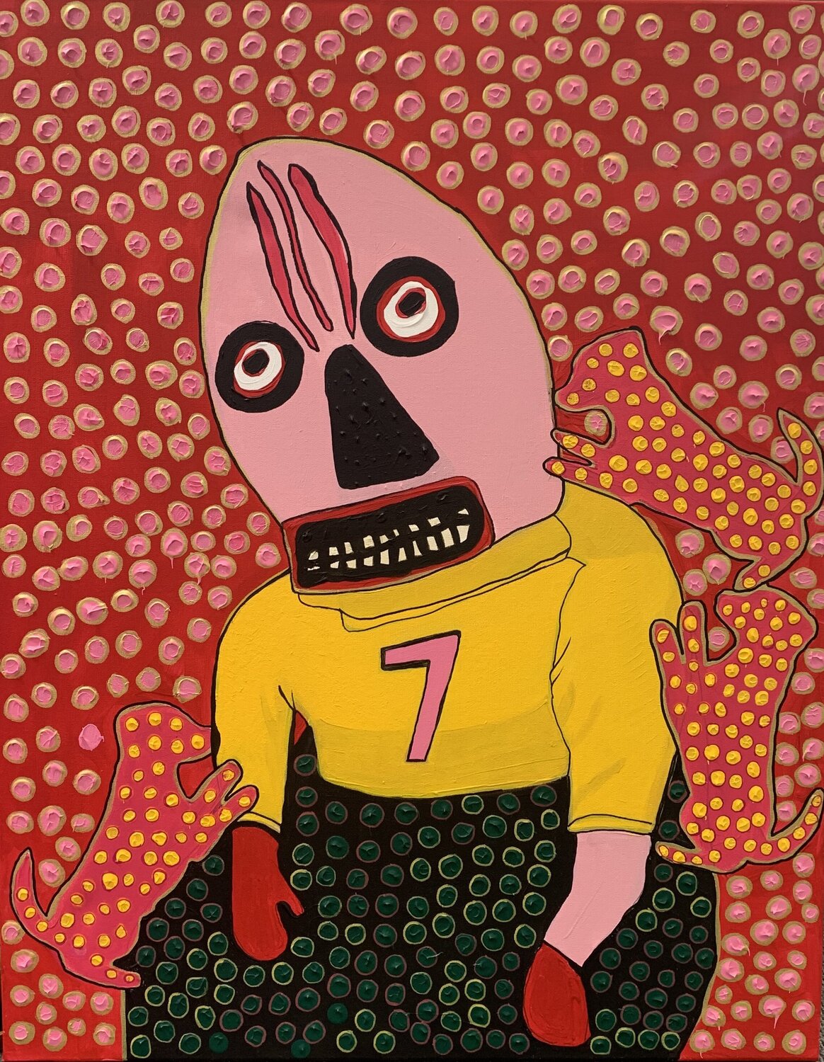 The Seventh Watcher Charlotte Seuntjens Original painting for sale