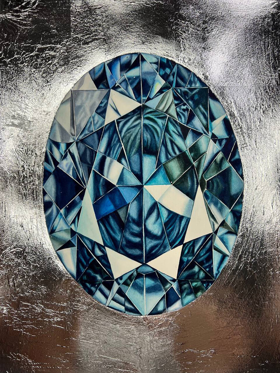 Blue sapphire Alisa Vovk Original painting for sale