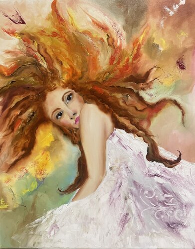 Fiamma interiore by Tiziana Stanco, Painting for Sale on Select