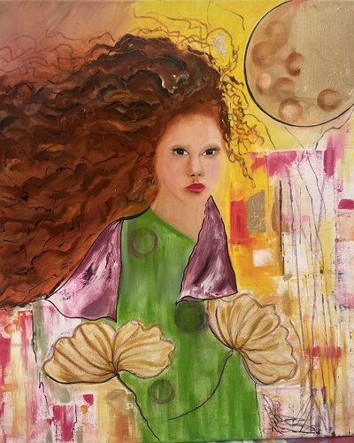 Le vent by Tiziana Stanco, Painting for Sale on Select