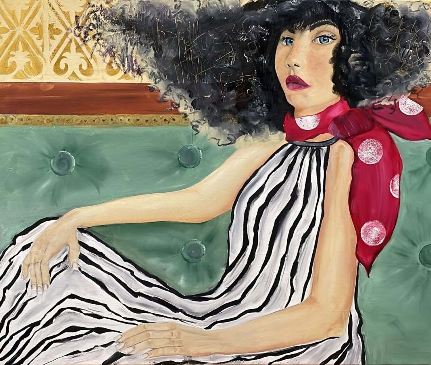 Il fiocco a pois Tiziana Stanco Original painting for sale