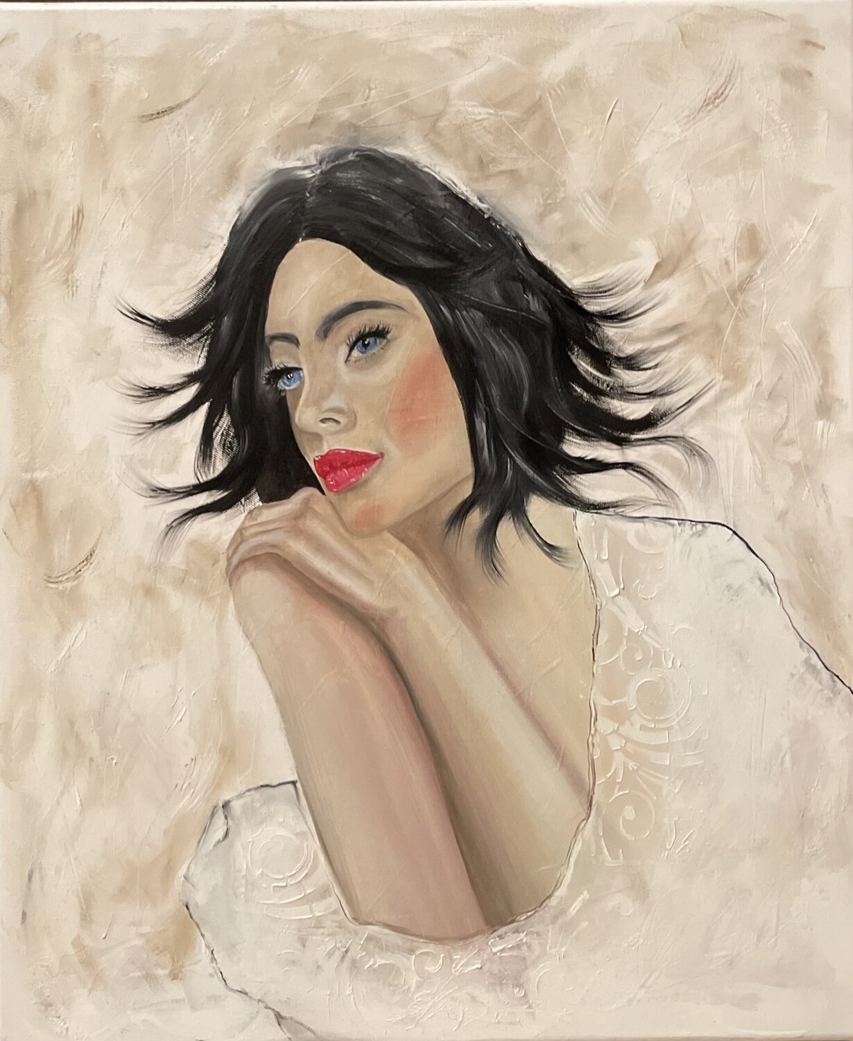 In ascolto Tiziana Stanco Original painting for sale