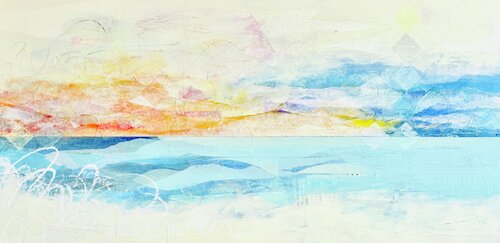 Blue Interval by Kathy Dunaway, Painting for Sale on Select