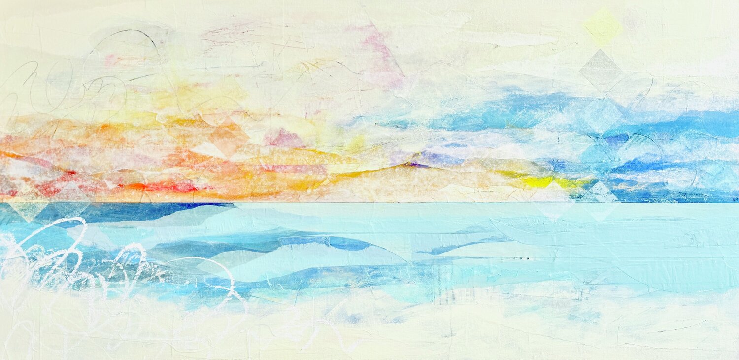 Blue Interval Kathy Dunaway Original painting for sale