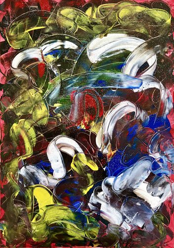 AMORE E ODIO by Marisa Comparin, Painting for Sale on Select