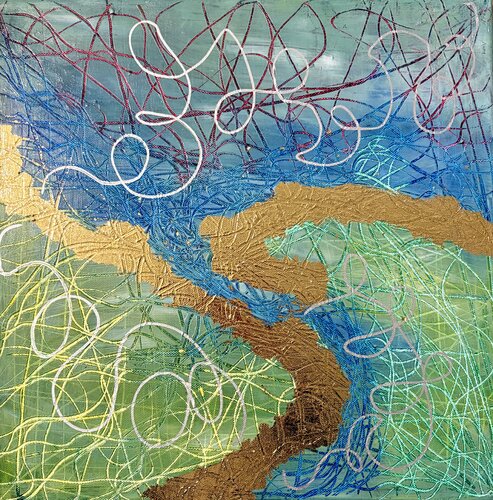 TRAME DEL VENTO by Marisa Comparin, Painting for Sale on Select