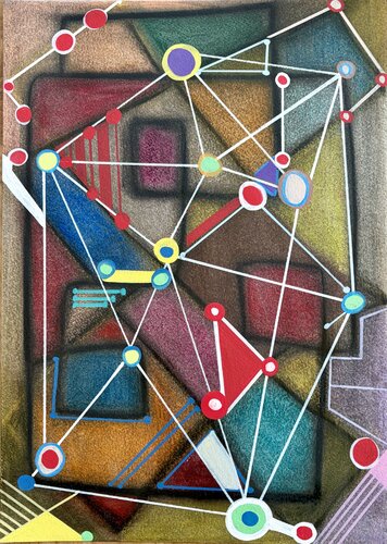 CARTOGRAFIA SINAPTICA by Marisa Comparin, Painting for Sale on Select
