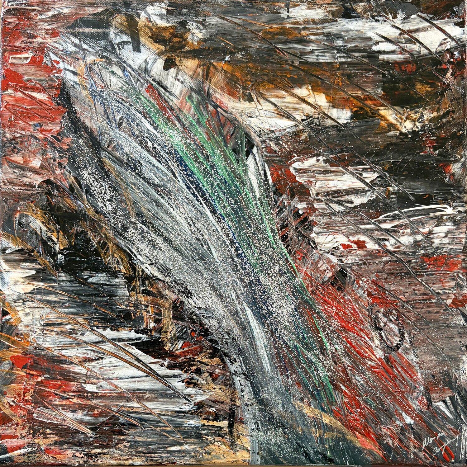 ESPLOSIONE Marisa Comparin Original painting for sale