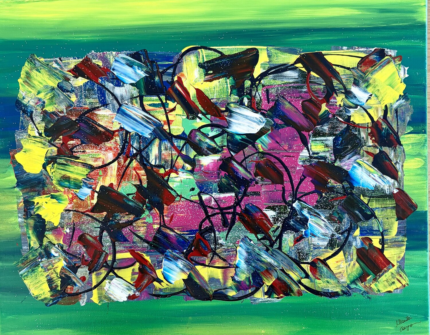 ECHI DI LIBERTÀ Marisa Comparin Original painting for sale