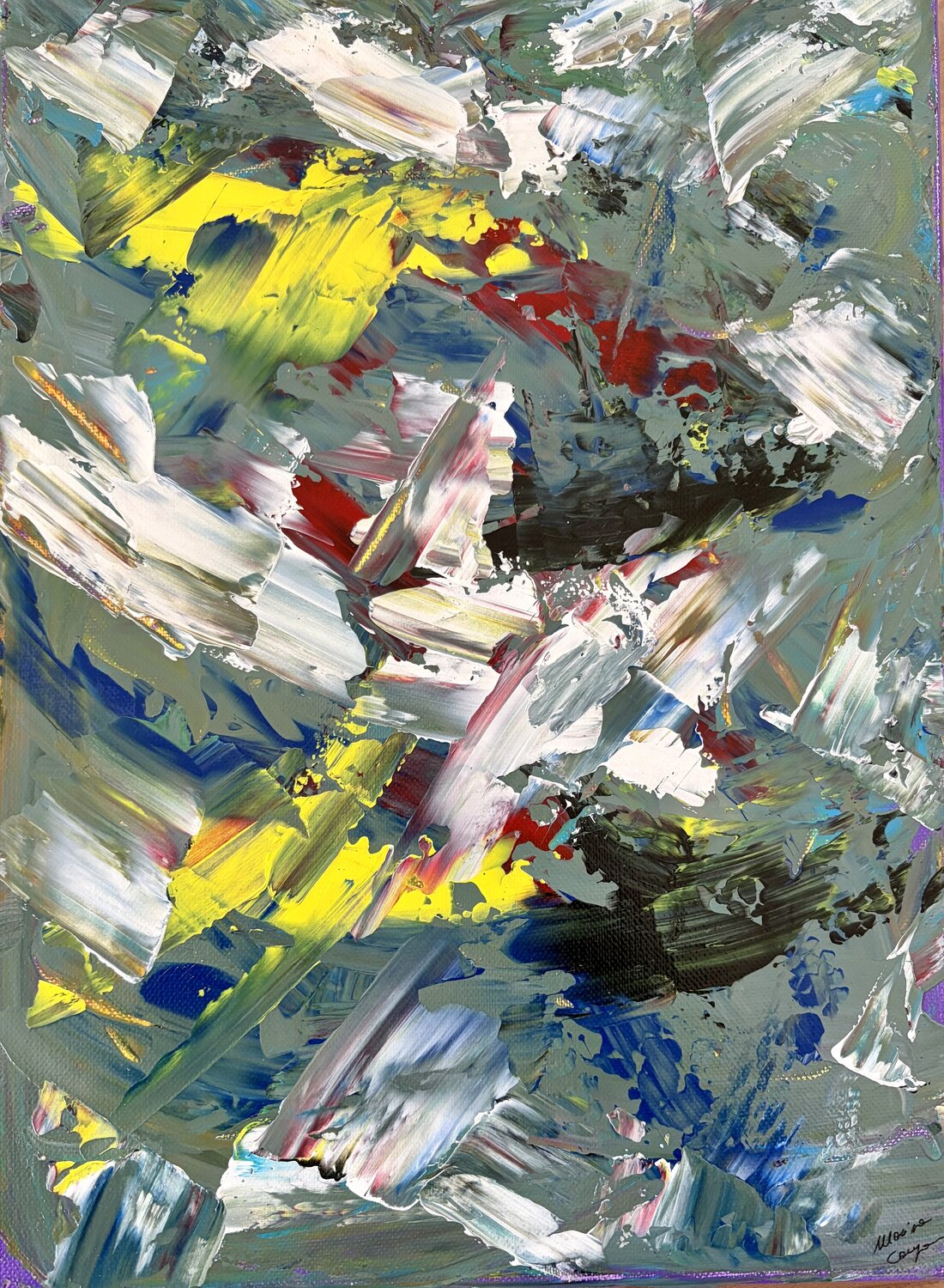 LAMPI DI COLORE Marisa Comparin Original painting for sale