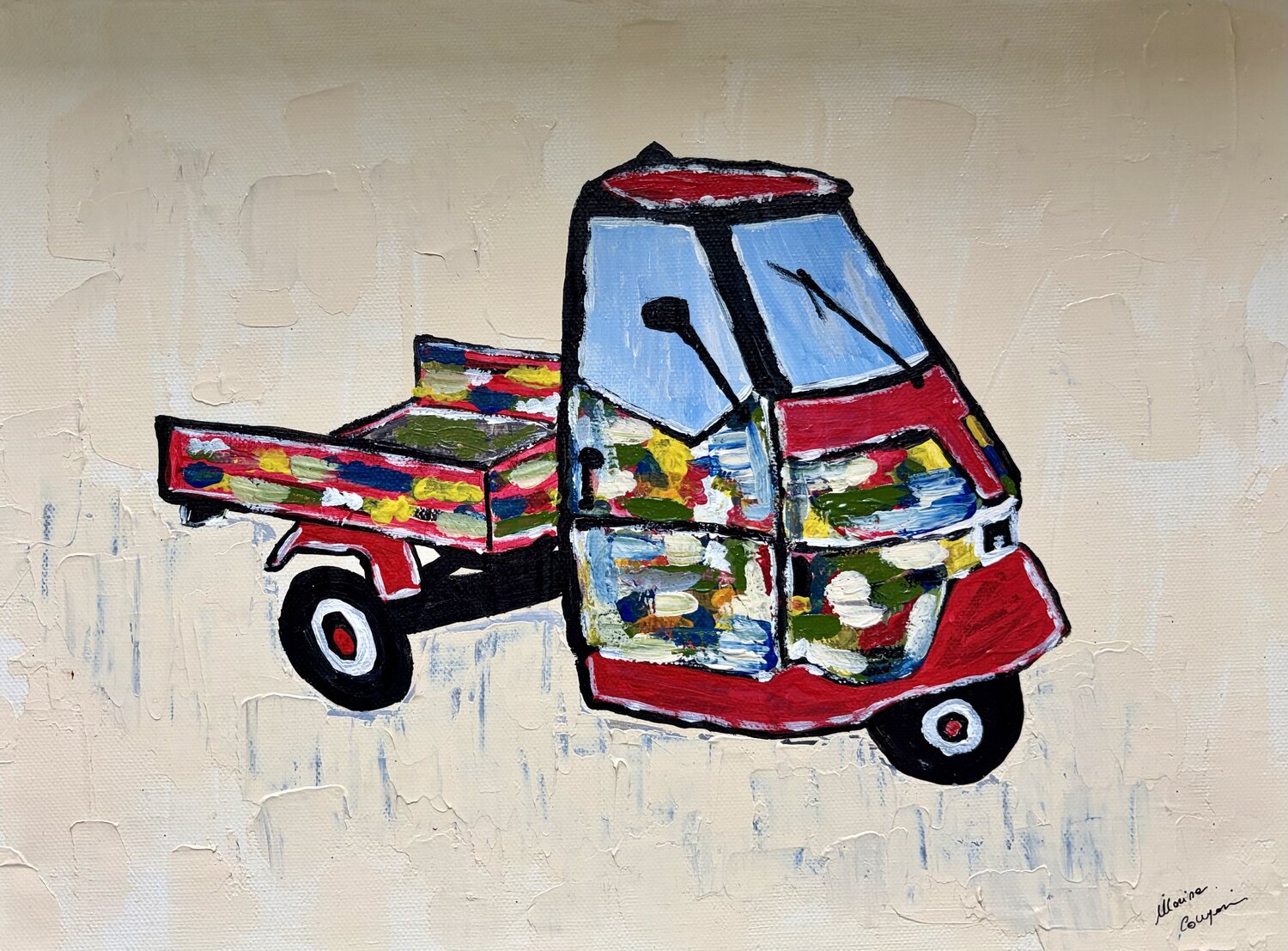 ITALIA BEE Marisa Comparin Original painting for sale