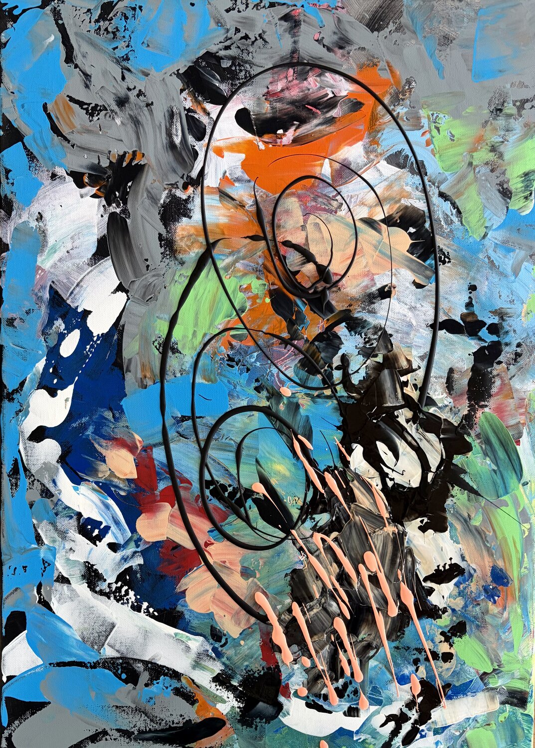 SETTE MINUTI PRIMA Marisa Comparin Original painting for sale