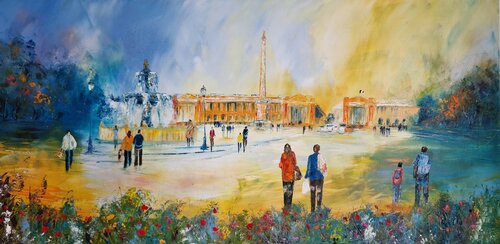 La place de la Concorde by Artize, Painting for Sale on Select