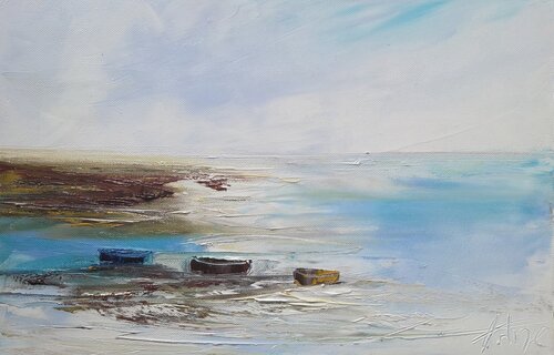 Trois Barques by Artize, Painting for Sale on Select