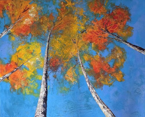 Les feuilles d'or by Artize, Painting for Sale on Select