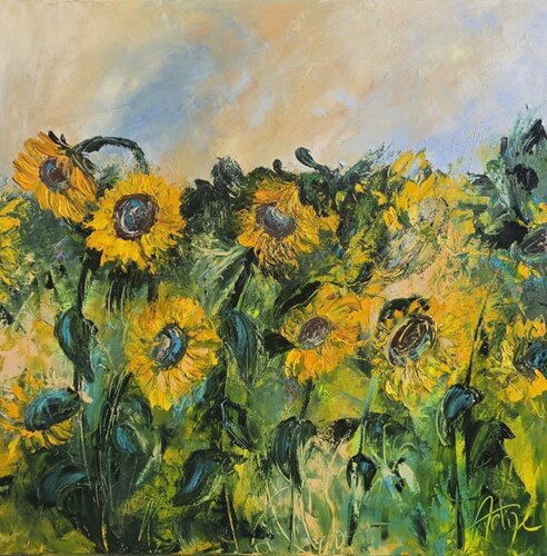 Le champ de tournesol by Artize, Painting for Sale on Select
