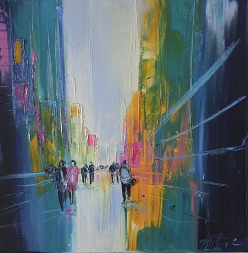 Urbain bleu by Artize, Painting for Sale on Select