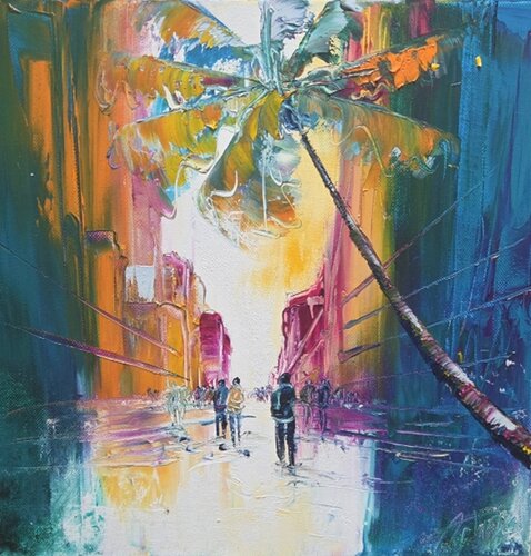 Sous les palmiers by Artize, Painting for Sale on Select
