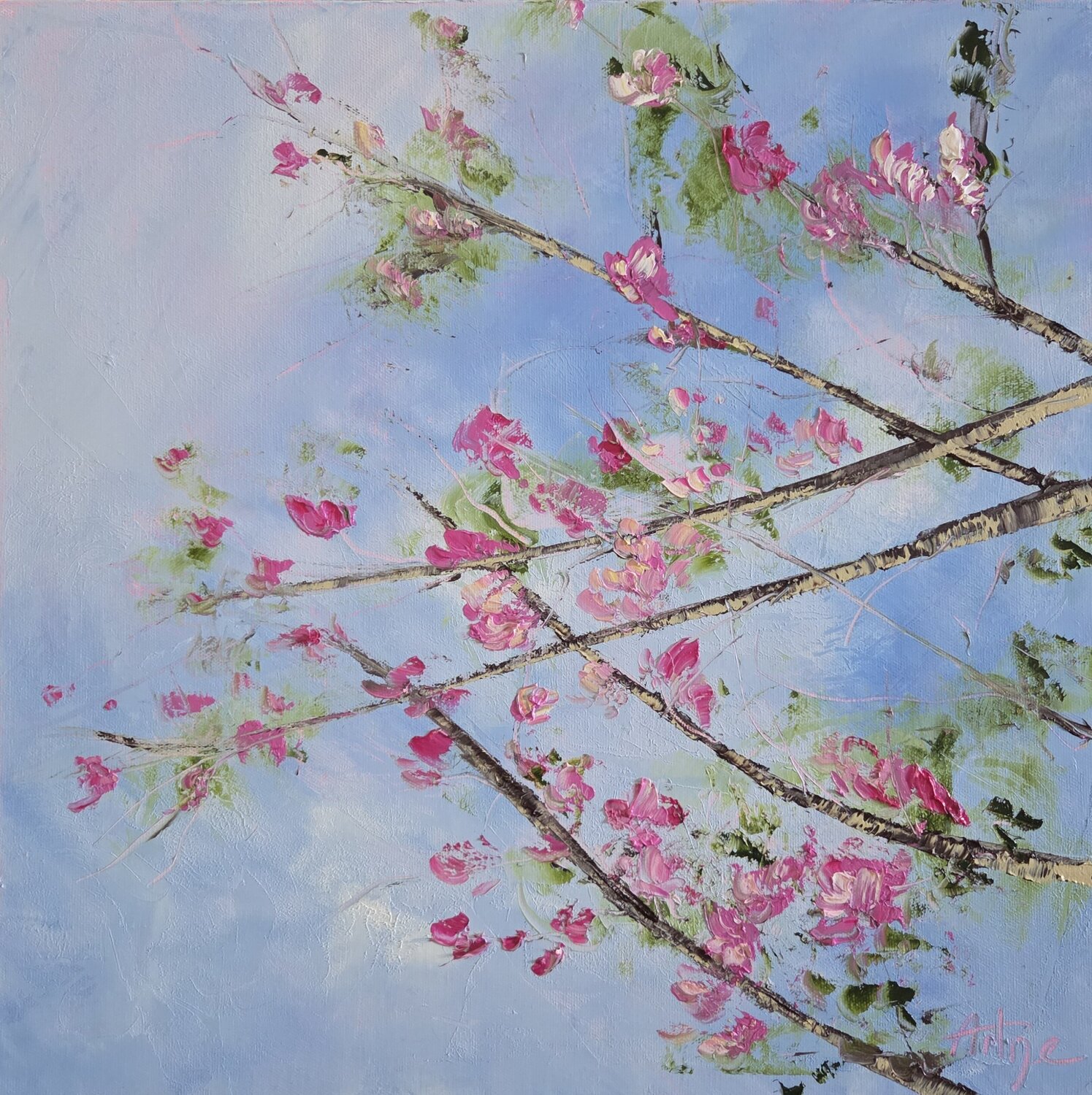 Le printemps est revenu Artize Original painting for sale
