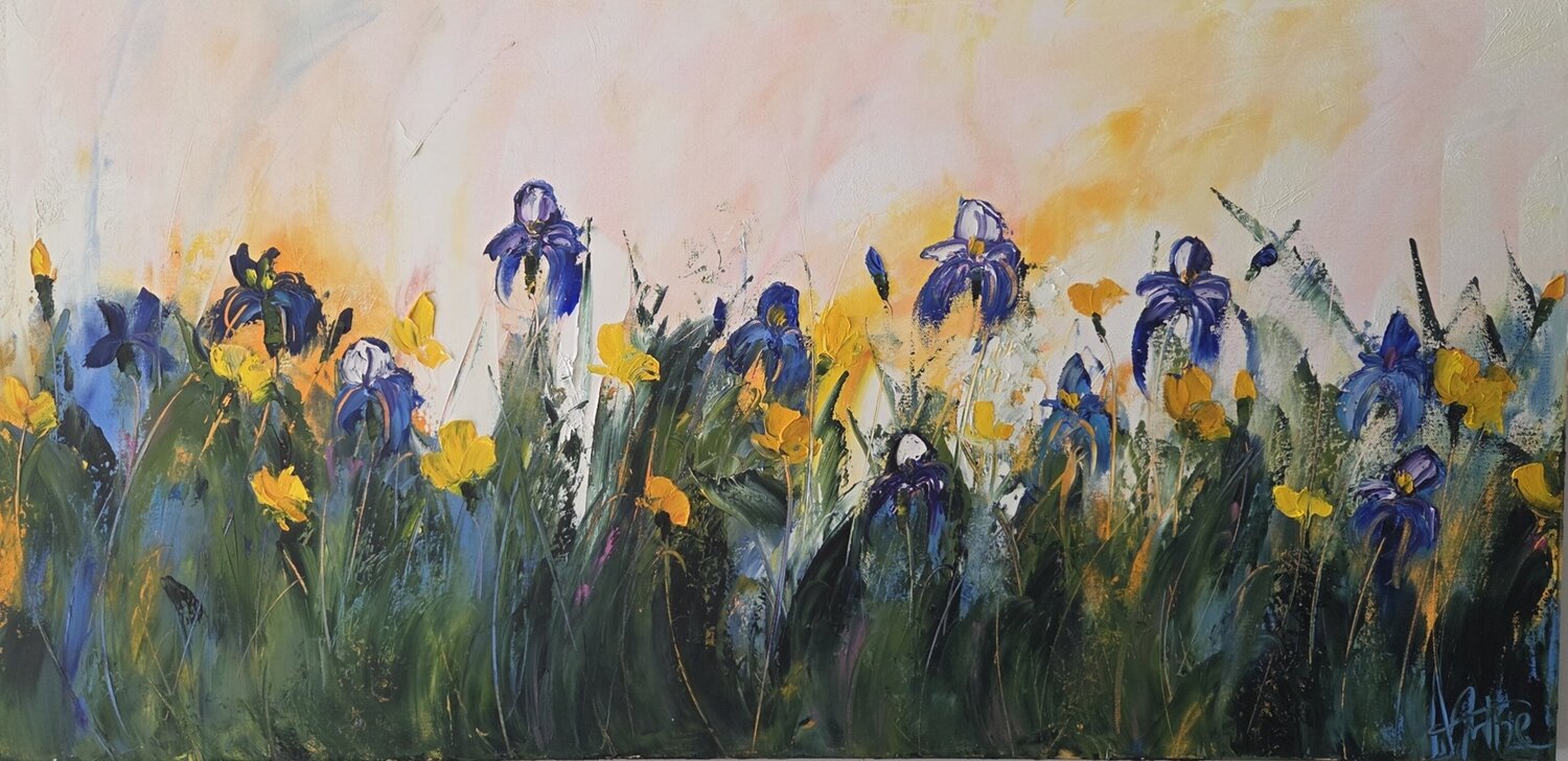 Les iris Artize Original painting for sale