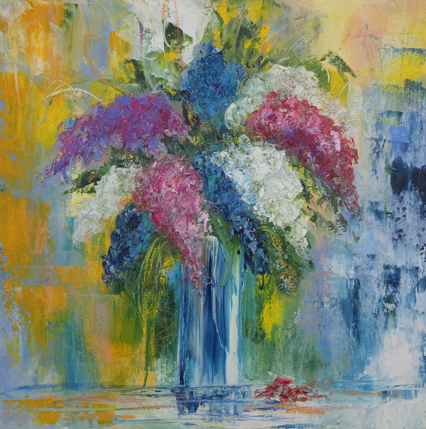 Le bouquet de lilas Artize Original painting for sale