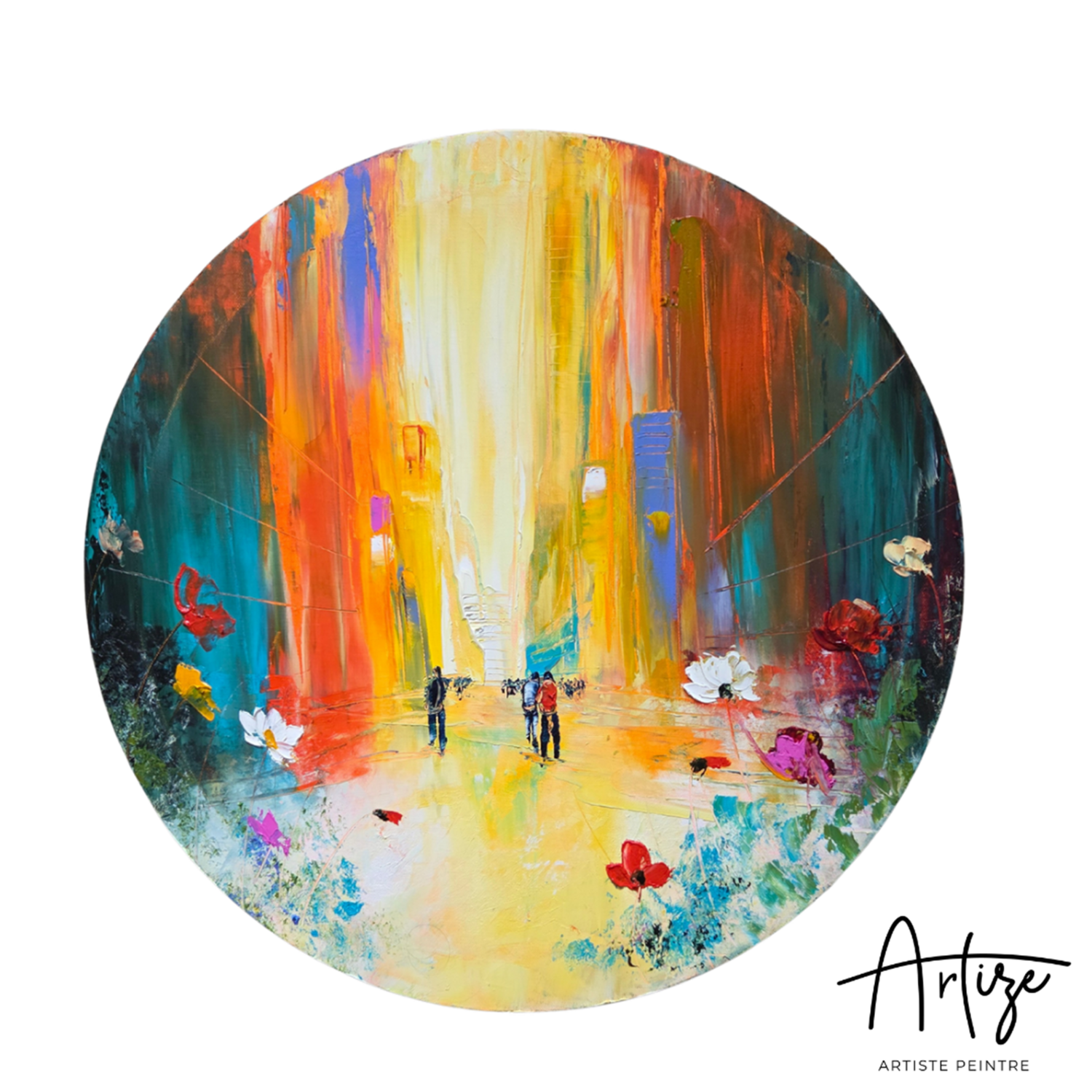 Une lucarne sur le monde Artize Original painting for sale