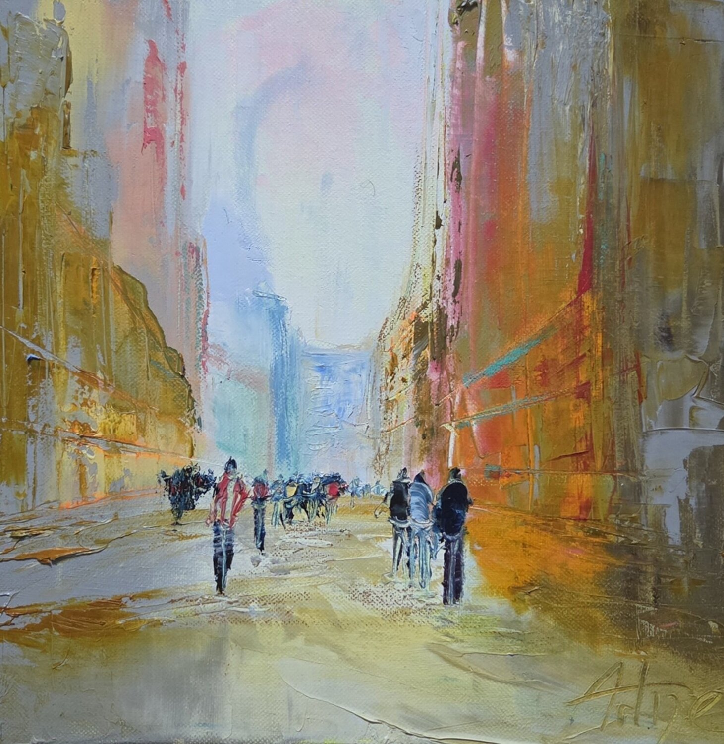Ambiance urbaine Artize Original painting for sale