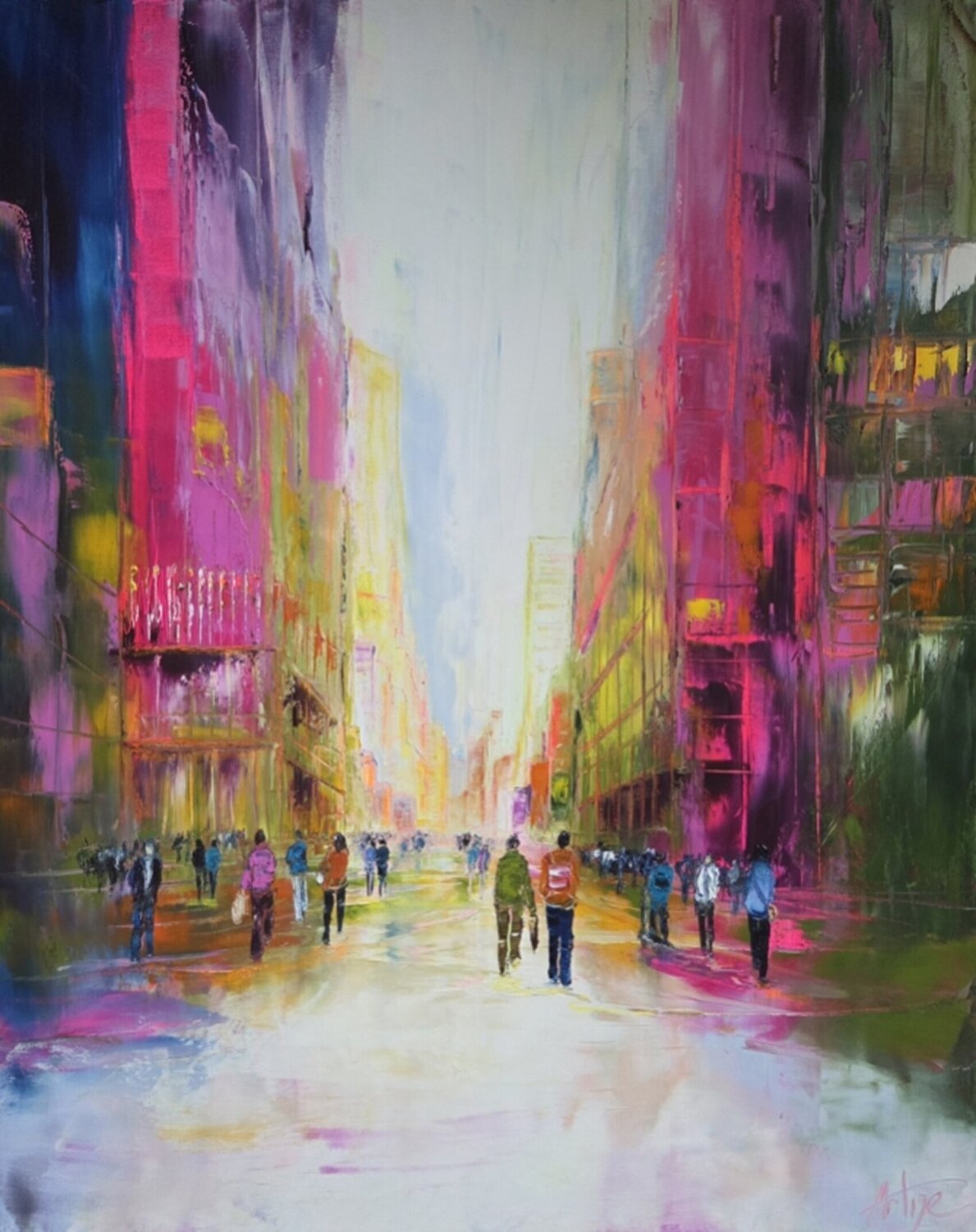Fuchsia Artize Original painting for sale