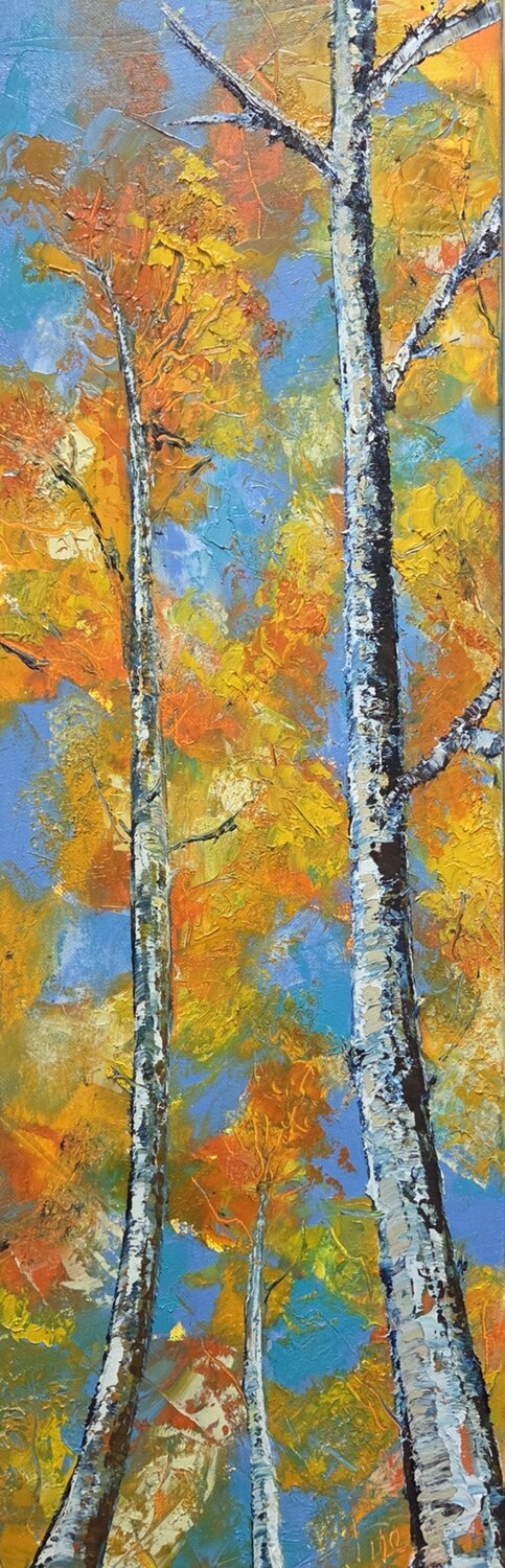 A travers les troncs Artize Original painting for sale