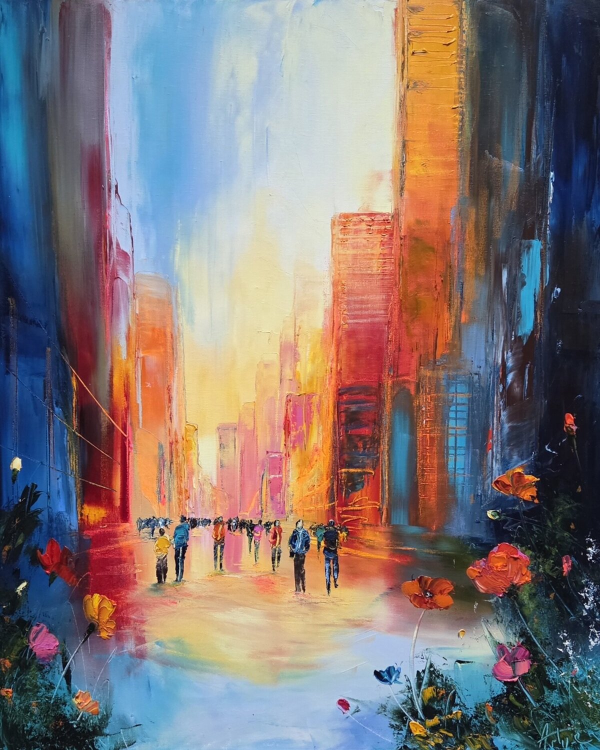 Toucher l'arc en ciel Artize Original painting for sale