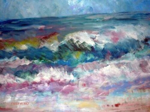 MAR REVUELTO by María del Valle RUBIO, Painting for Sale on Select
