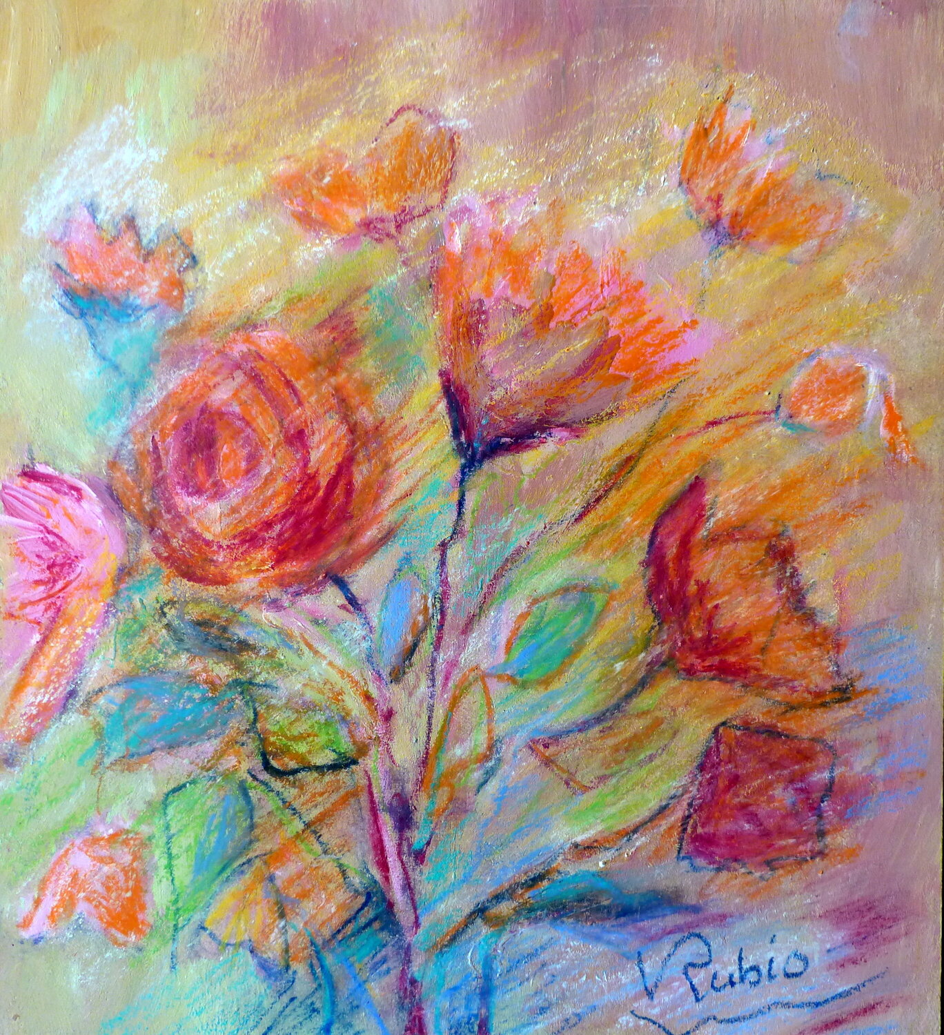 ROSAS María del Valle RUBIO Original painting for sale