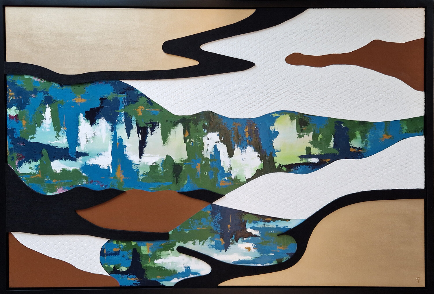 A meaningful & unique view Janine Müller Original painting for sale