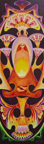 Soul fire by Oksana Lopokha, Painting for Sale on Select