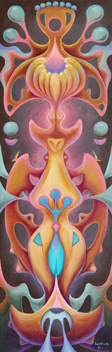The fruit of silence by Oksana Lopokha, Painting for Sale on Select
