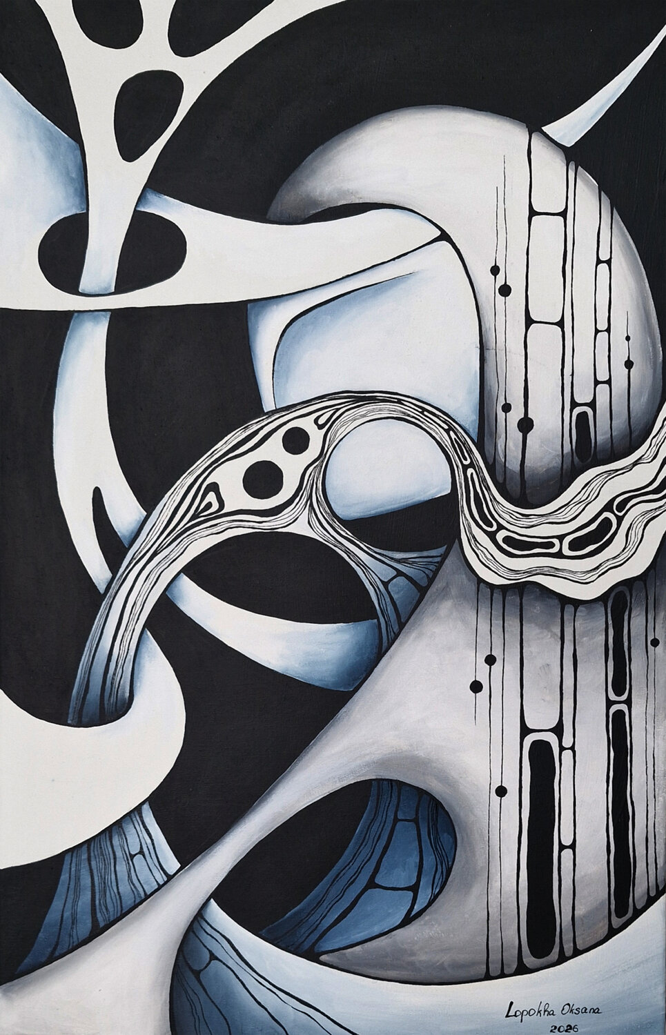 Internal echo 4 Oksana Lopokha Original painting for sale