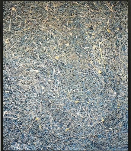 Blue Dance by Ewa Kaczmarek, Painting for Sale on Select