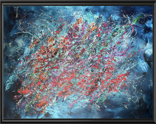 The Power of Color / Blue by Ewa Kaczmarek, Painting for Sale on Select