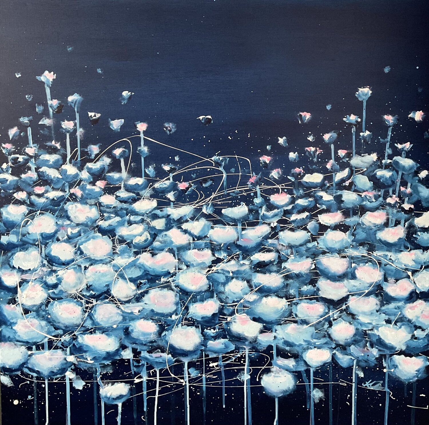 With Love Ewa Kaczmarek Original painting for sale