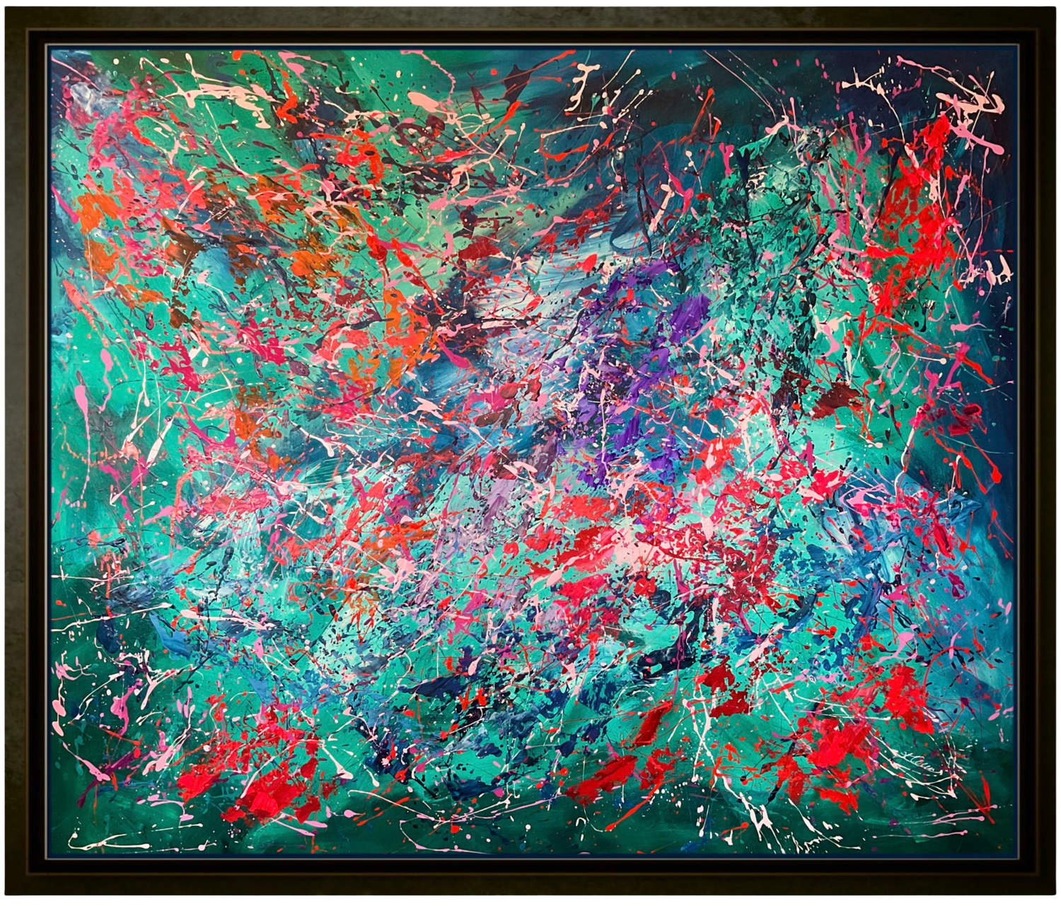 The Power of Color / Green Ewa Kaczmarek Original painting for sale