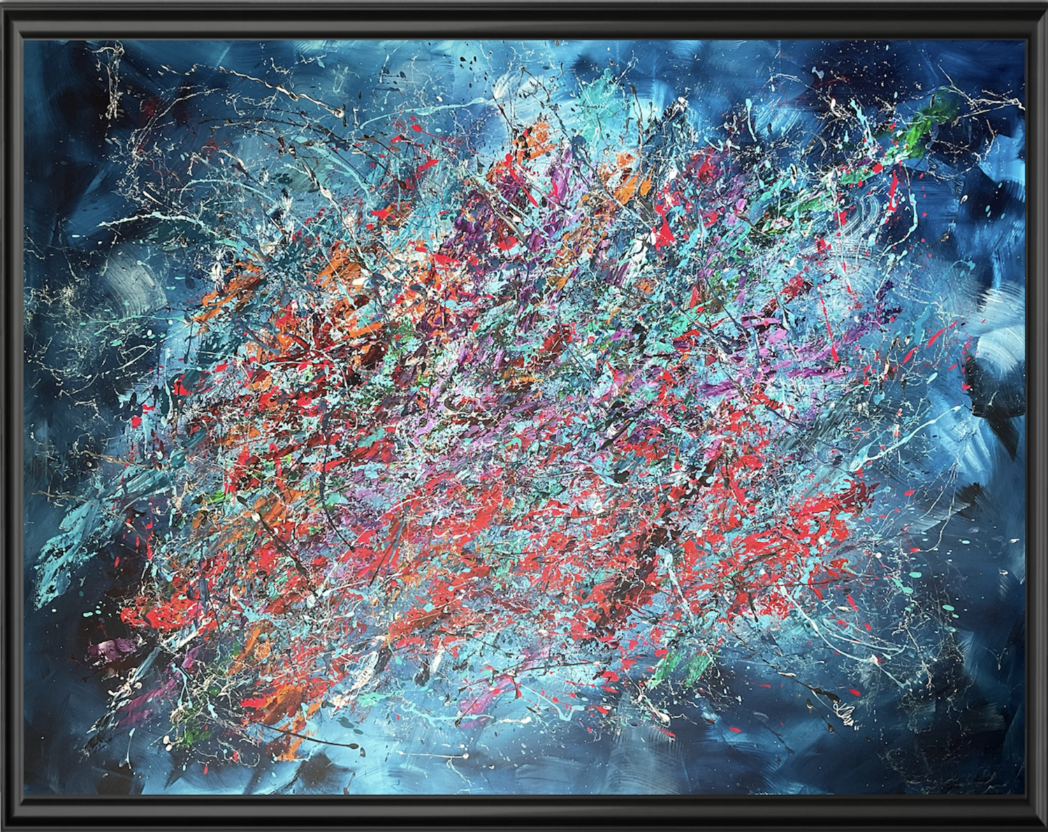 The Power of Color / Blue Ewa Kaczmarek Original painting for sale