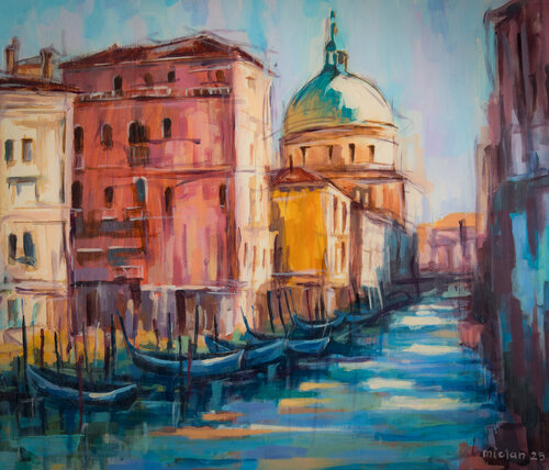 Somewhere in Venice by Micjan, Painting for Sale on Select