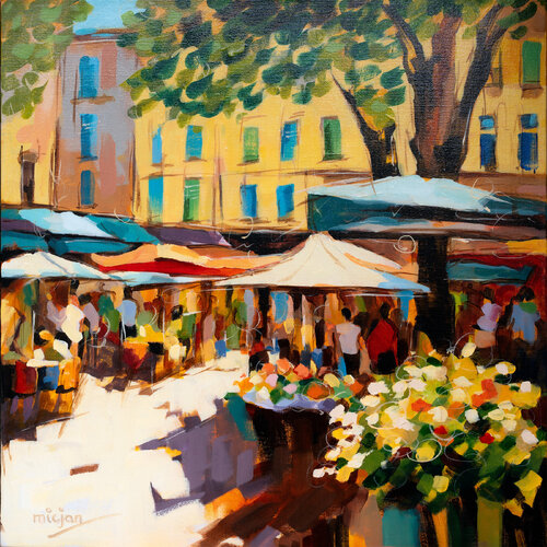 Matin de Marché by Micjan, Painting for Sale on Select