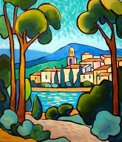 Saint-Tropez Silent Shine by Micjan, Painting for Sale on Select
