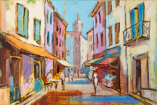 Rue de la Boheme by Micjan, Painting for Sale on Select