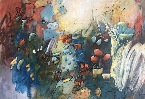 COSMOGONIE by Francine Scrignac, Painting for Sale on Select